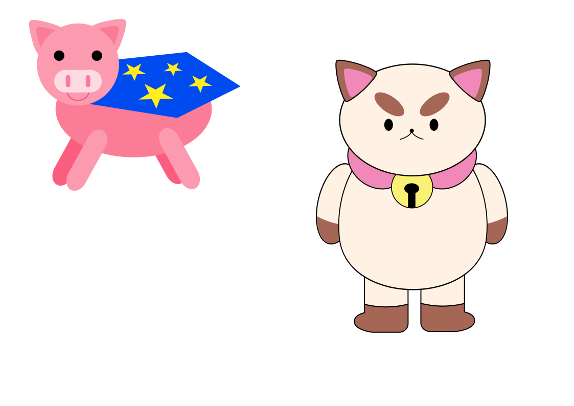 Little pig and puppycat - image 1 - student project