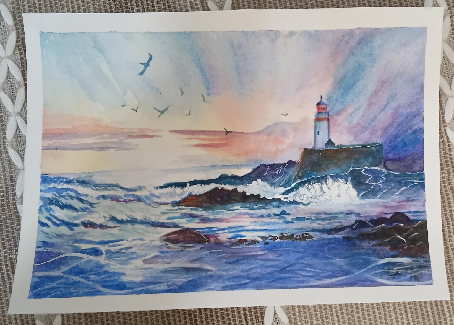 Lighthouse at sea - image 1 - student project