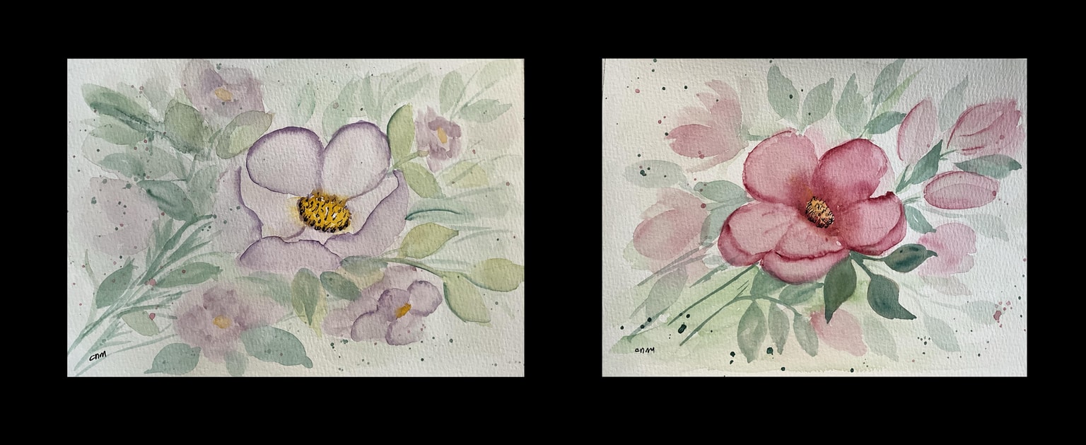 Loose floral painting - image 1 - student project