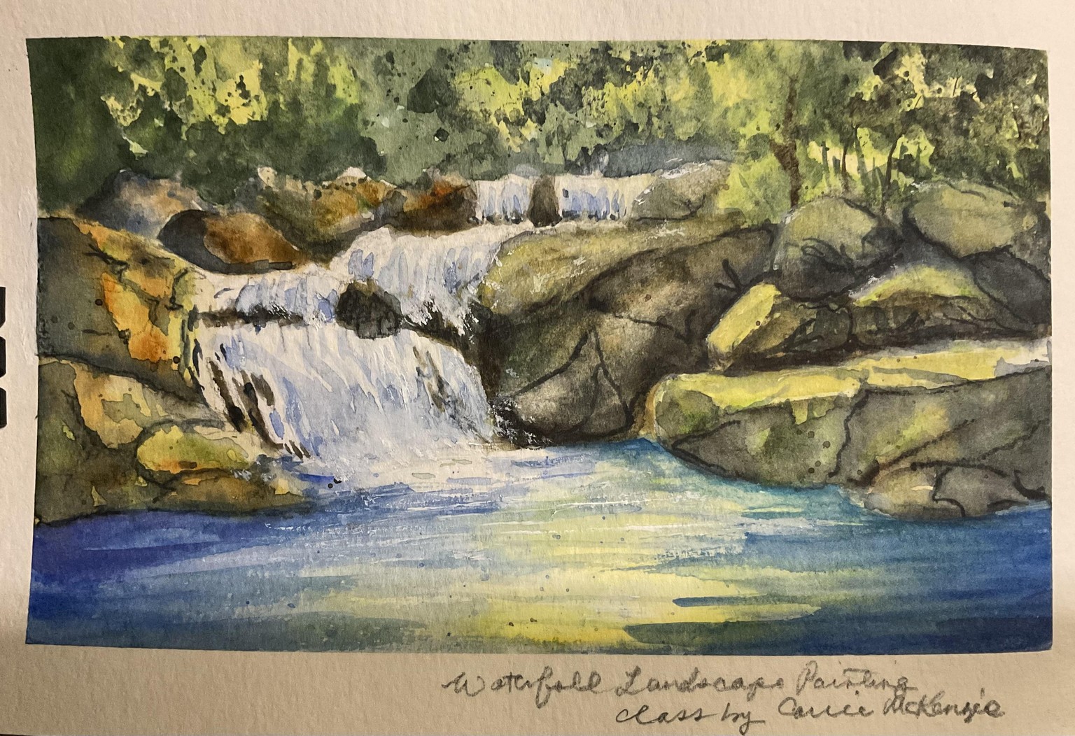 Waterfall Painting - image 1 - student project