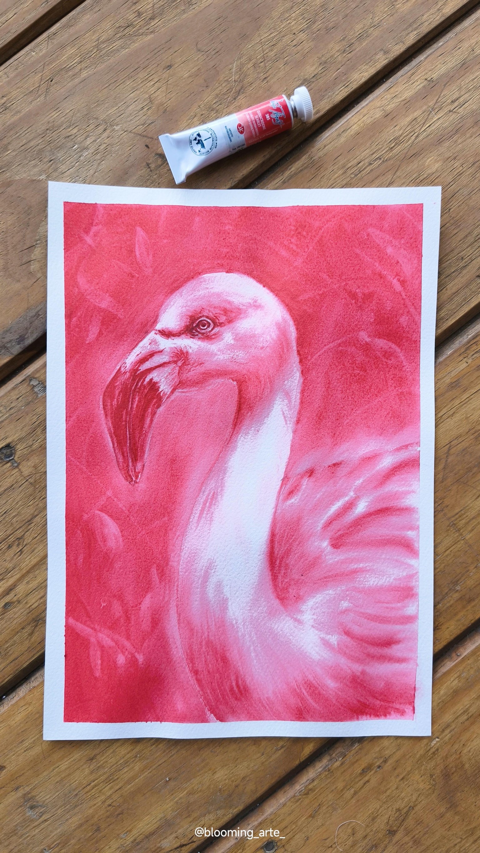 Monochrome Watercolor Birds - image 1 - student project