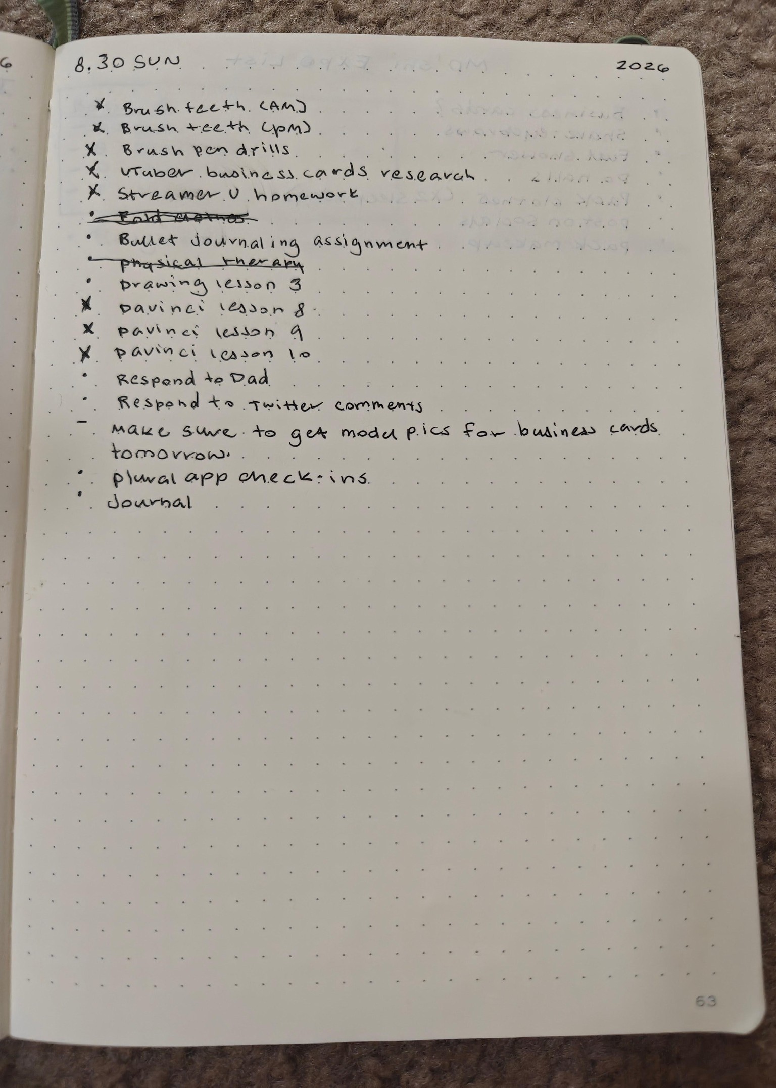 Returning to Bullet Journaling - image 1 - student project