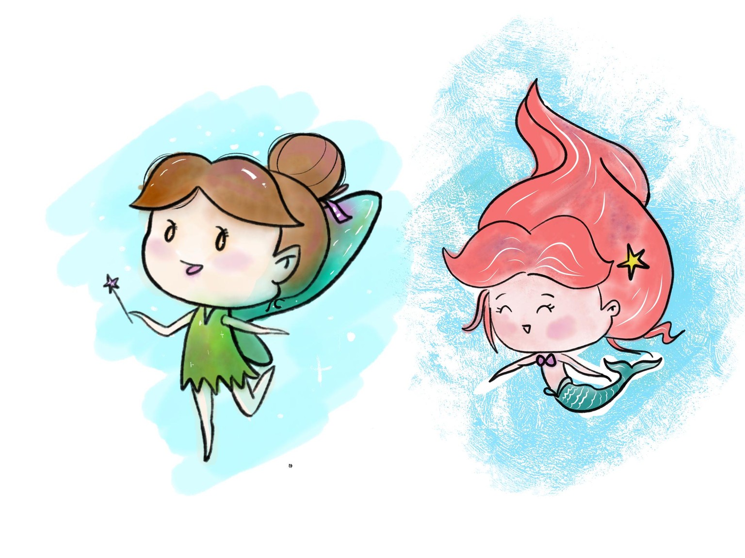 faity and mermaid cutie - image 1 - student project