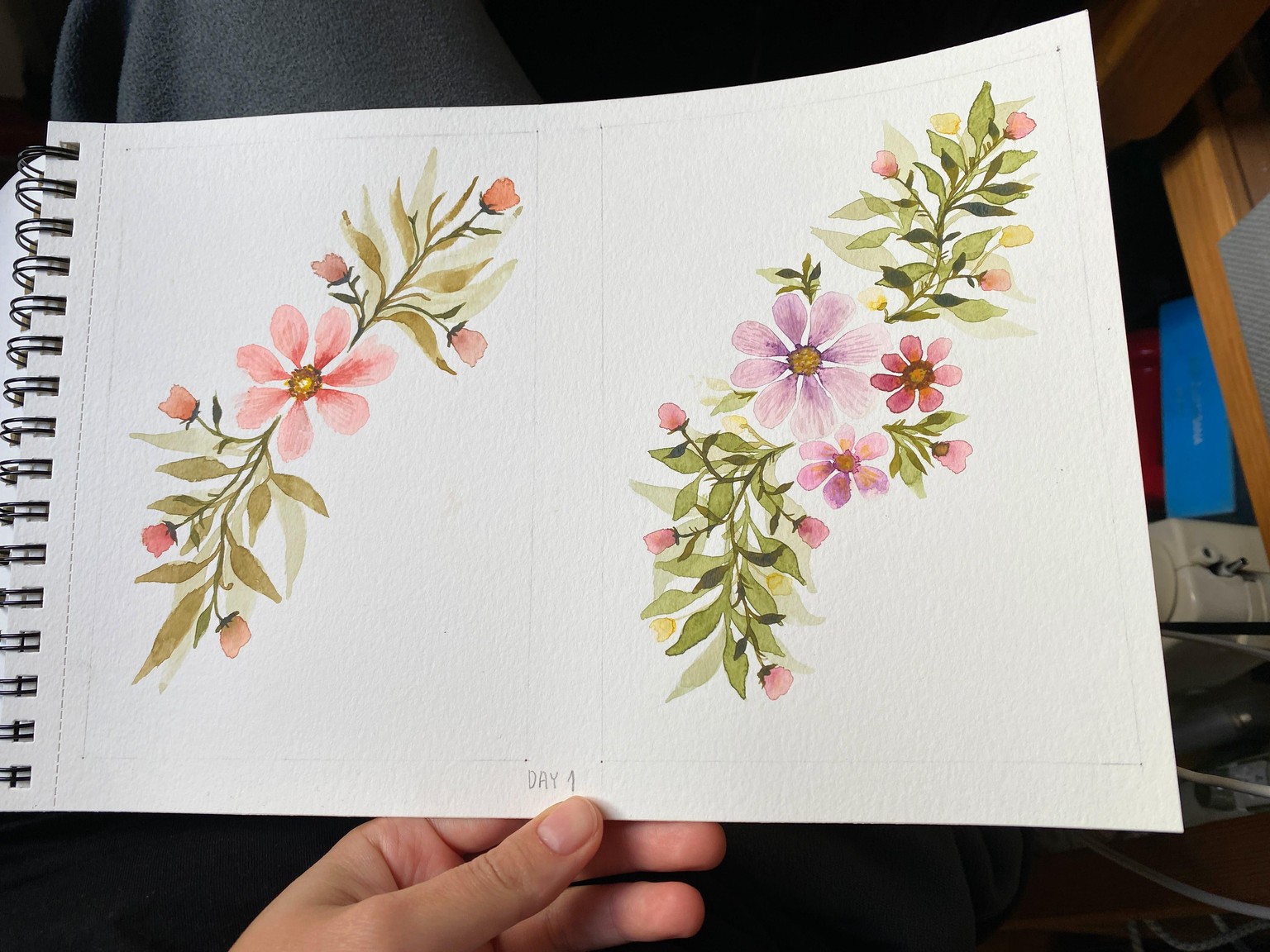 15 days of watercolor florals - image 1 - student project