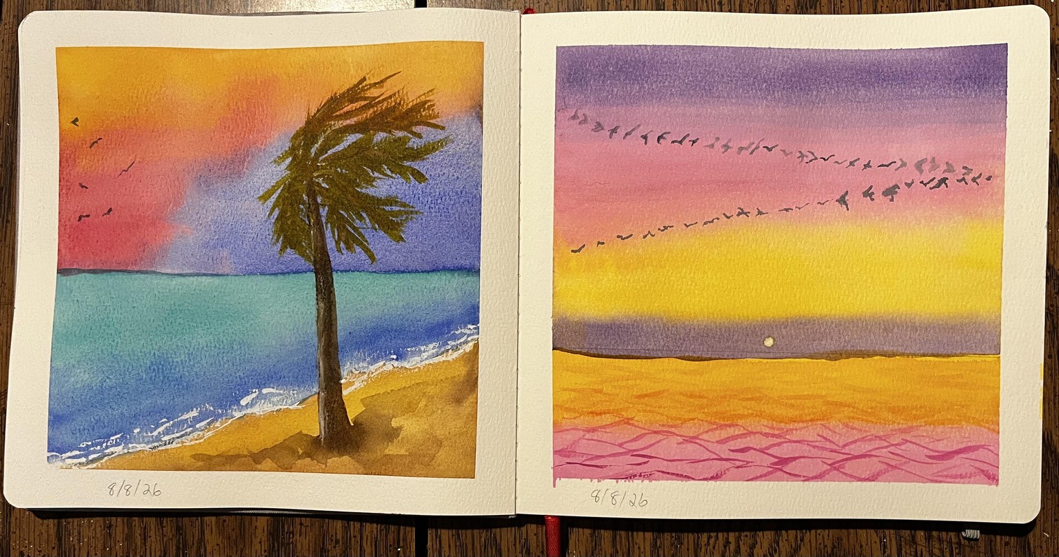 Watercolor landscapes - image 7 - student project