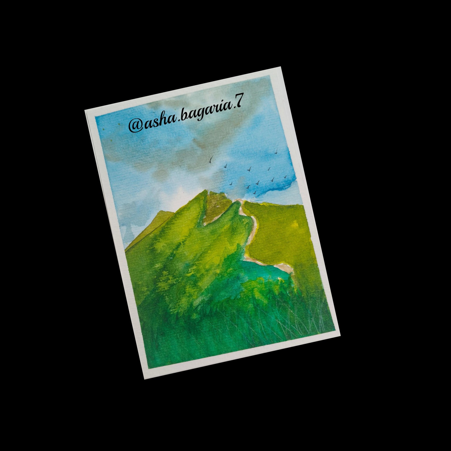 Loose and expressive spring watercolor landscape - image 2 - student project