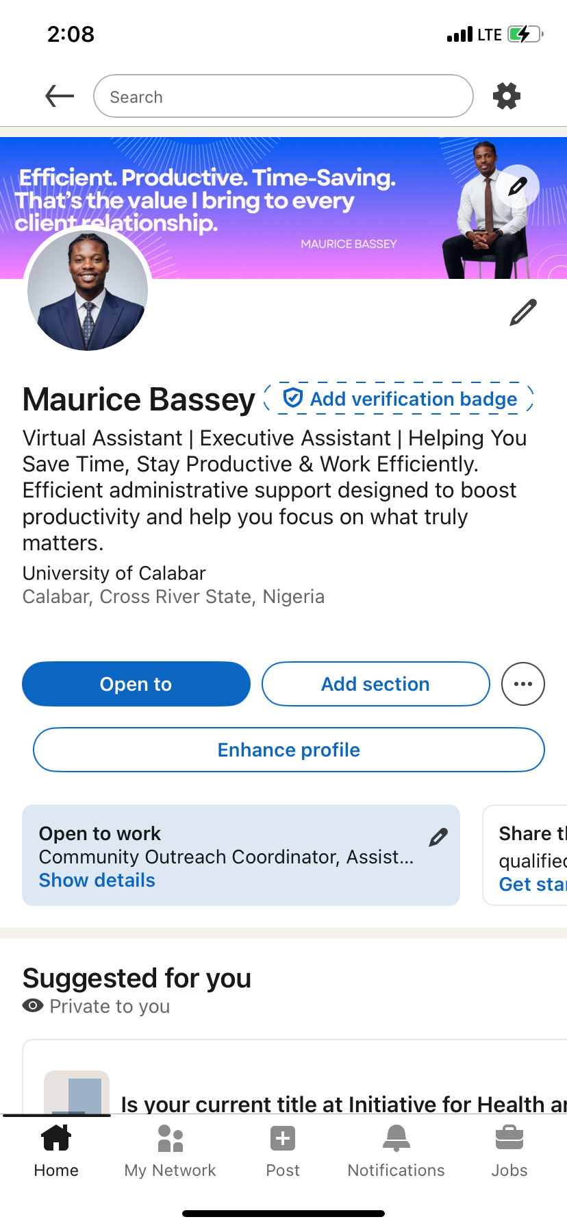 Portfolio Setup as a Beginner in Virtual Assistant - image 2 - student project