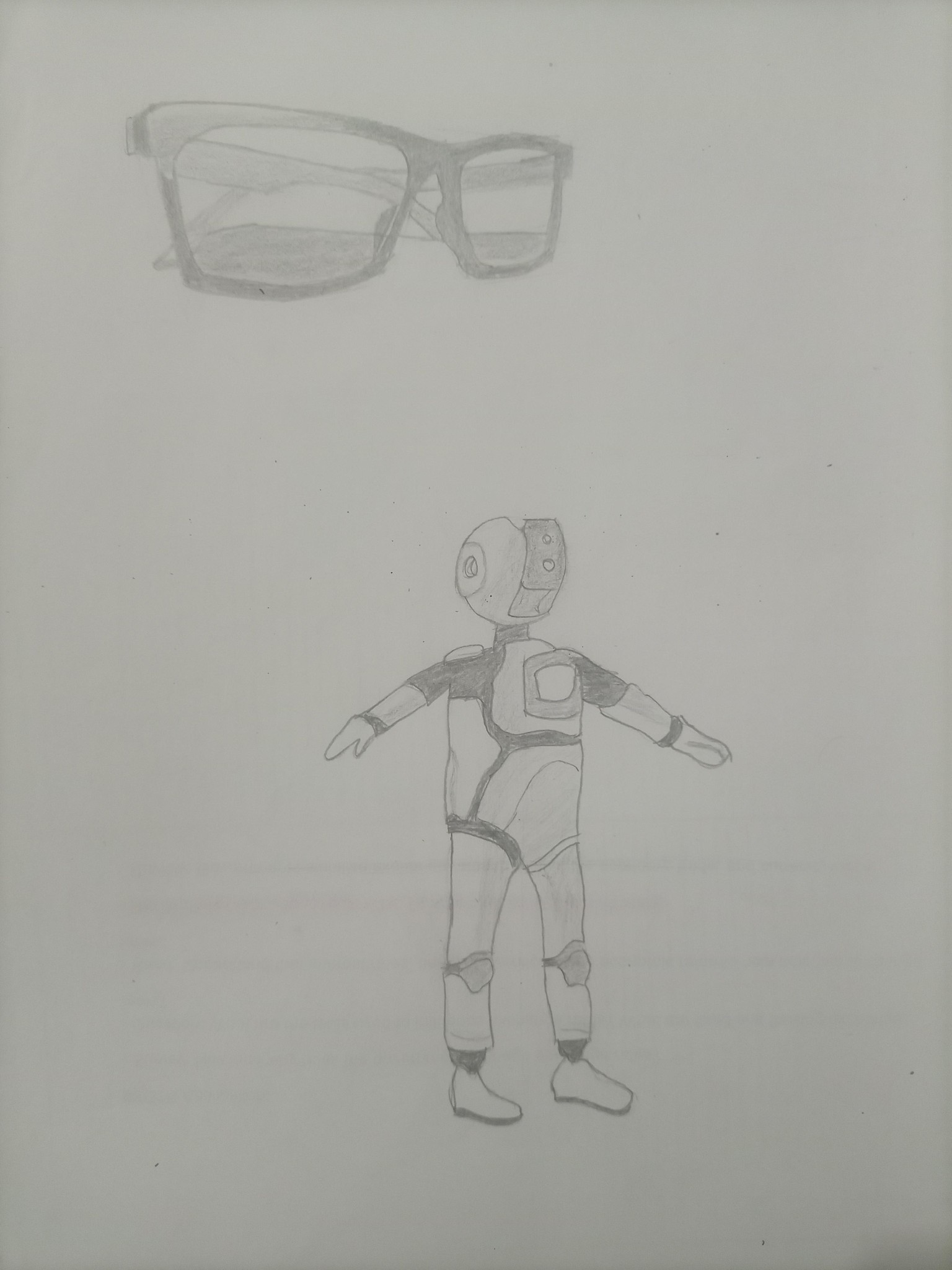 A chair, Chess Pawn, Fish, Glasses, and Astronaut. - image 4 - student project