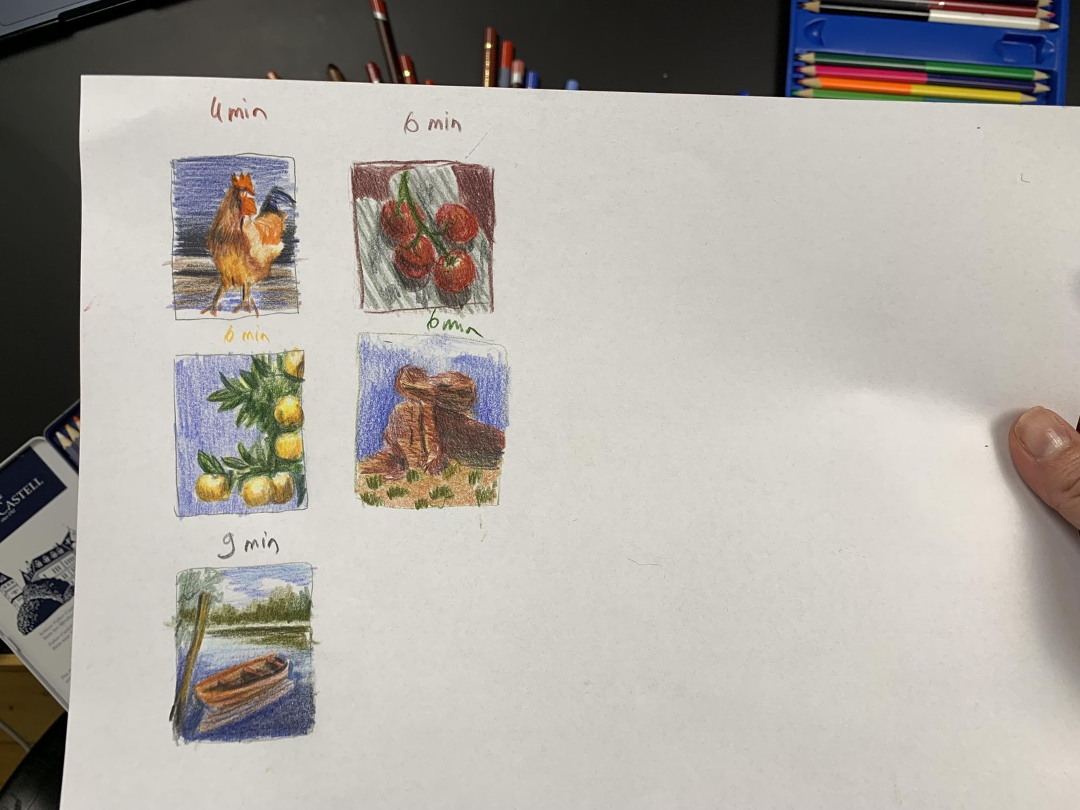 5 Minute Sketches in Colored Pencils - image 3 - student project