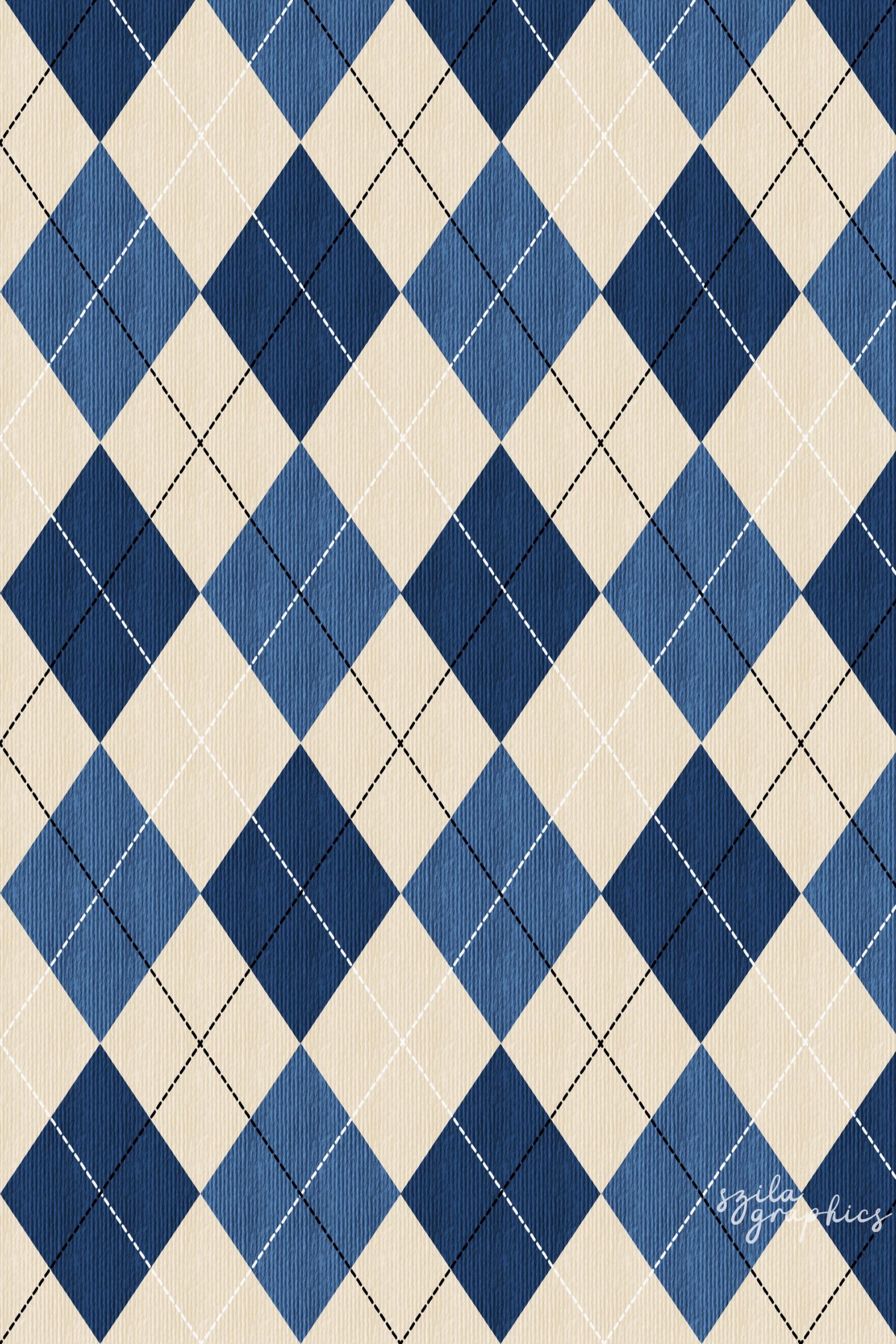 My argyle pattern with dashed line - image 2 - student project