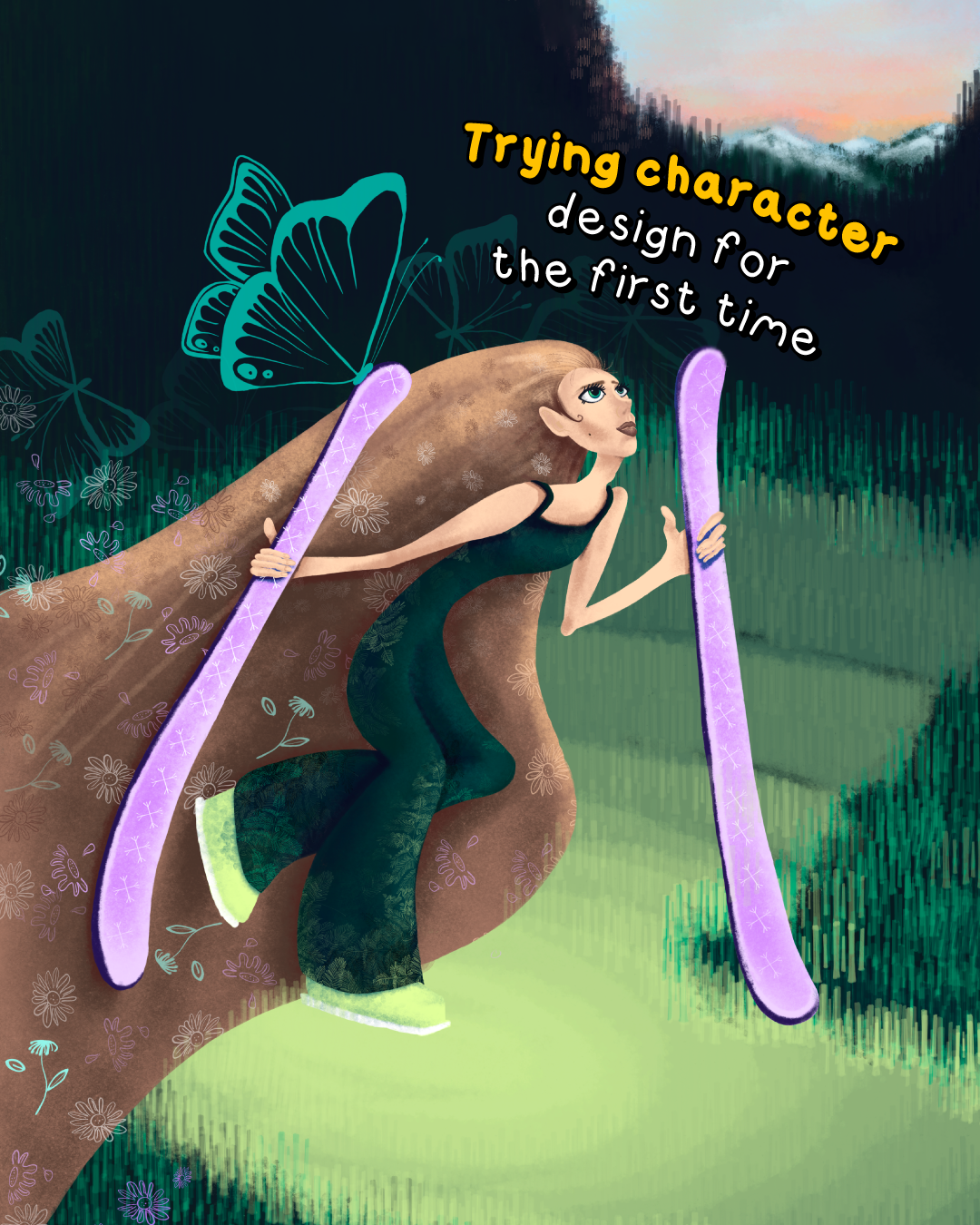 Forest Nymph Goes Skiing - image 10 - student project