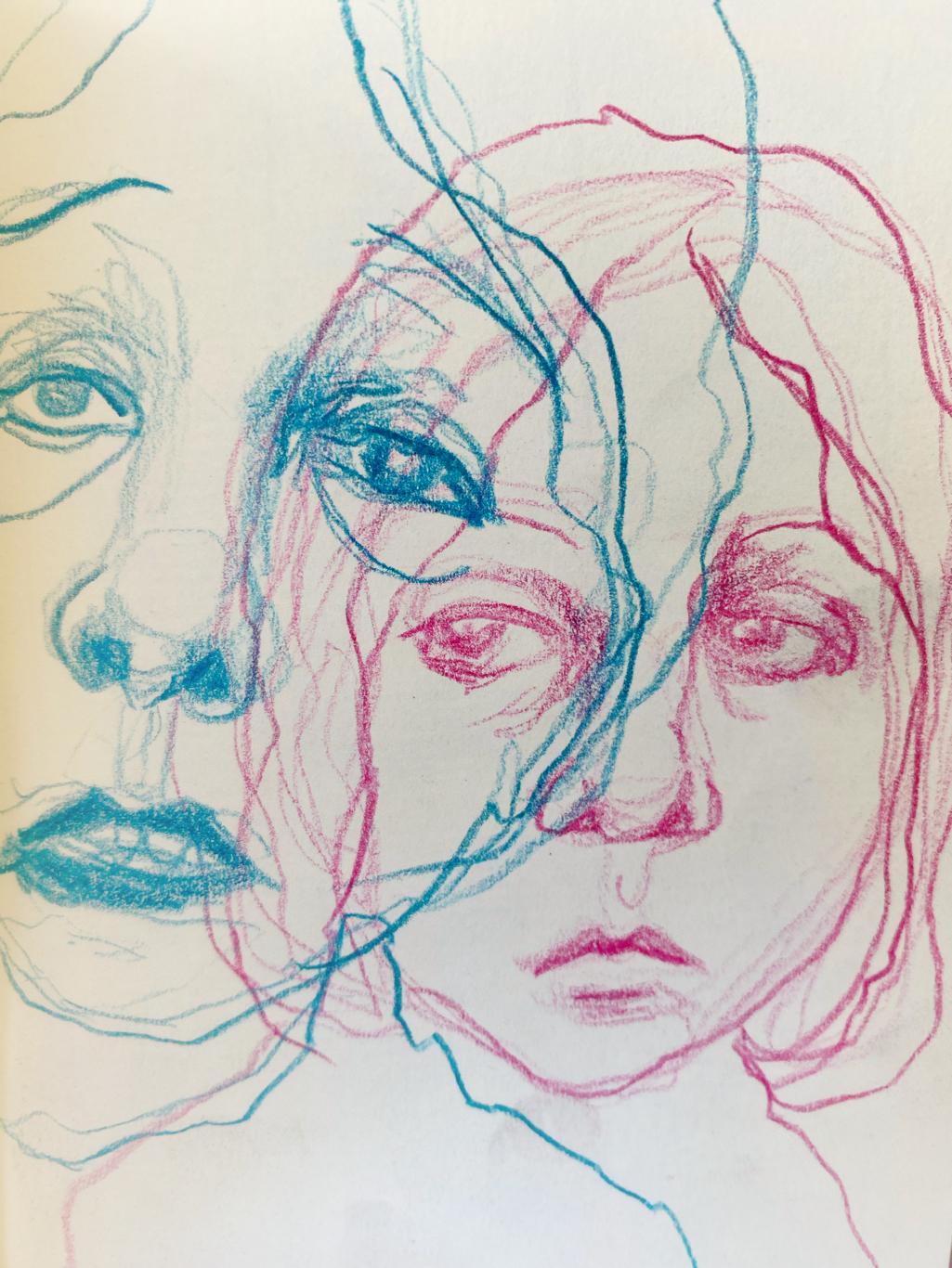 Let's start a sketchbook full of wonky faces! - image 2 - student project