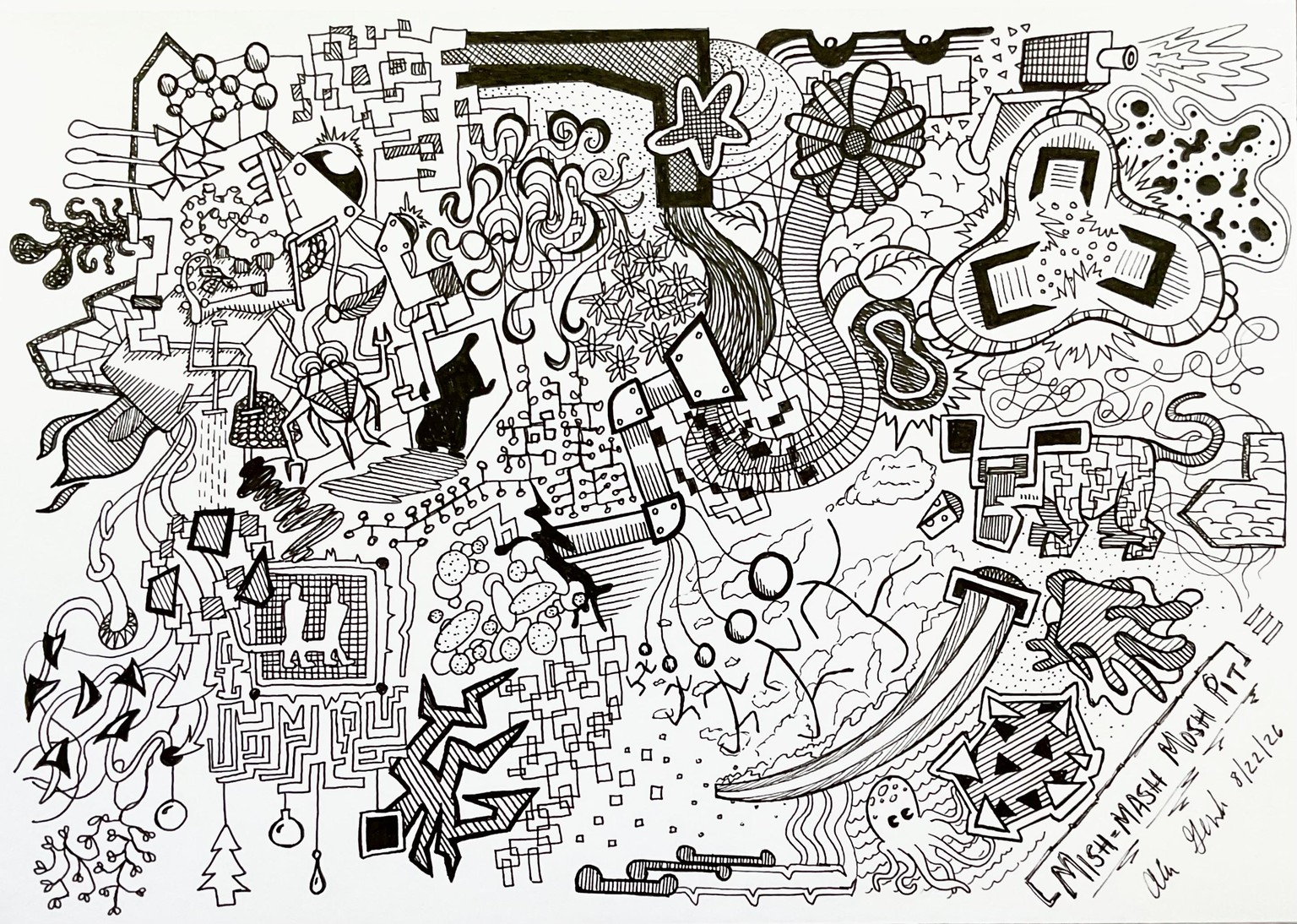 Ink doodle - image 1 - student project