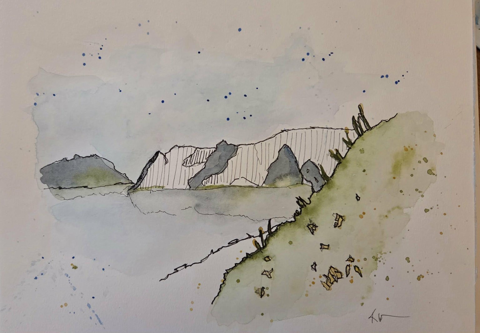 Landscape sketch - image 1 - student project