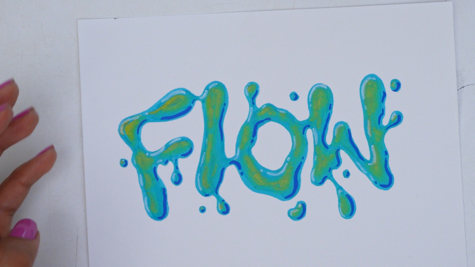 Unwinding with Words: Chill Lettering Practice - image 6 - student project