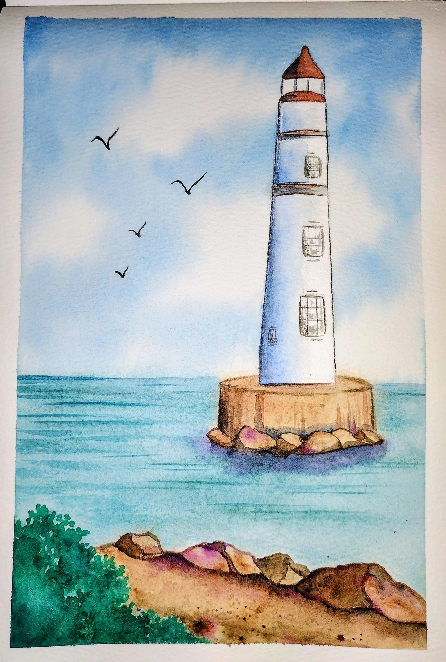 Nature In watercolor Projects - image 7 - student project