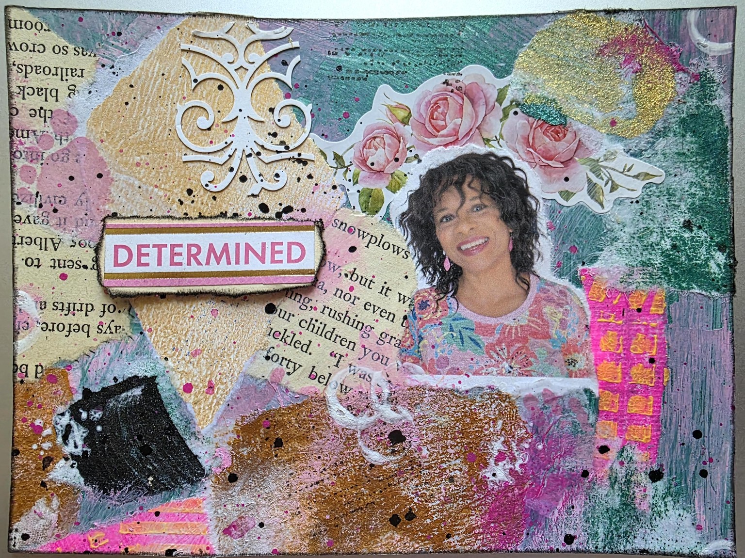 First mixed media postcards - image 1 - student project