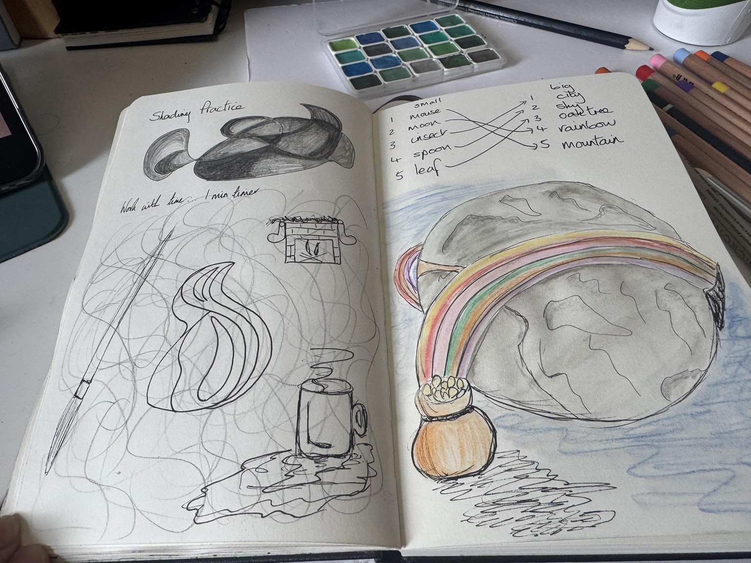 The moon and a rainbow - image 1 - student project