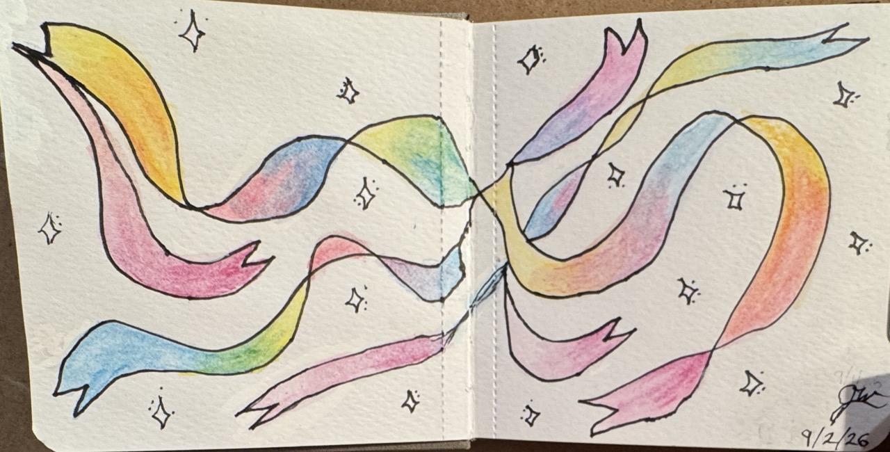 Hey! I used an actual sketchbook! - image 1 - student project