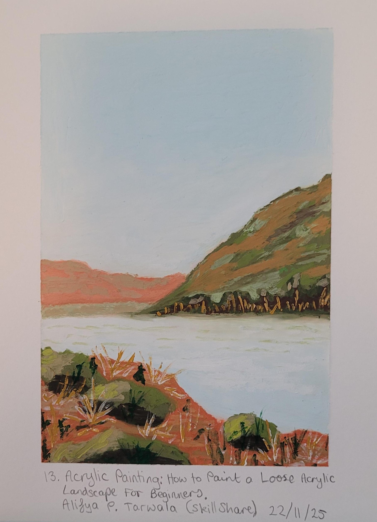 Landscape in Oil Pastels - image 1 - student project