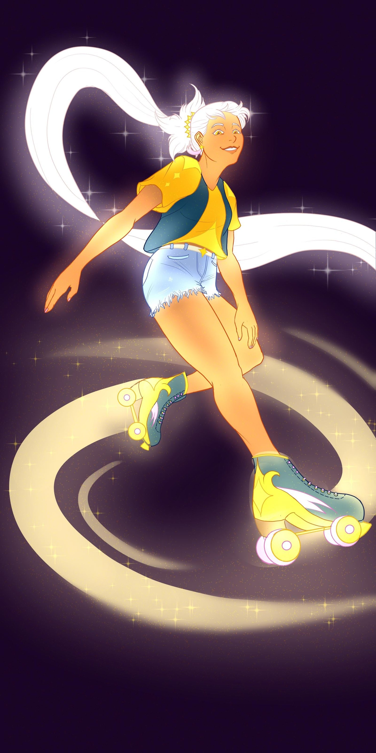 Rollerskater Shooting Star girl - image 1 - student project