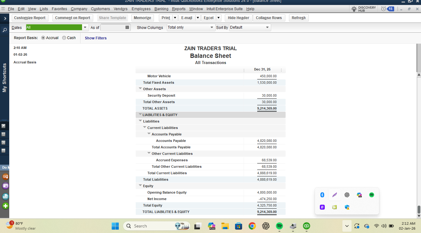 Halimatu Sadiya Abdullai's QuickBooks Project - image 8 - student project