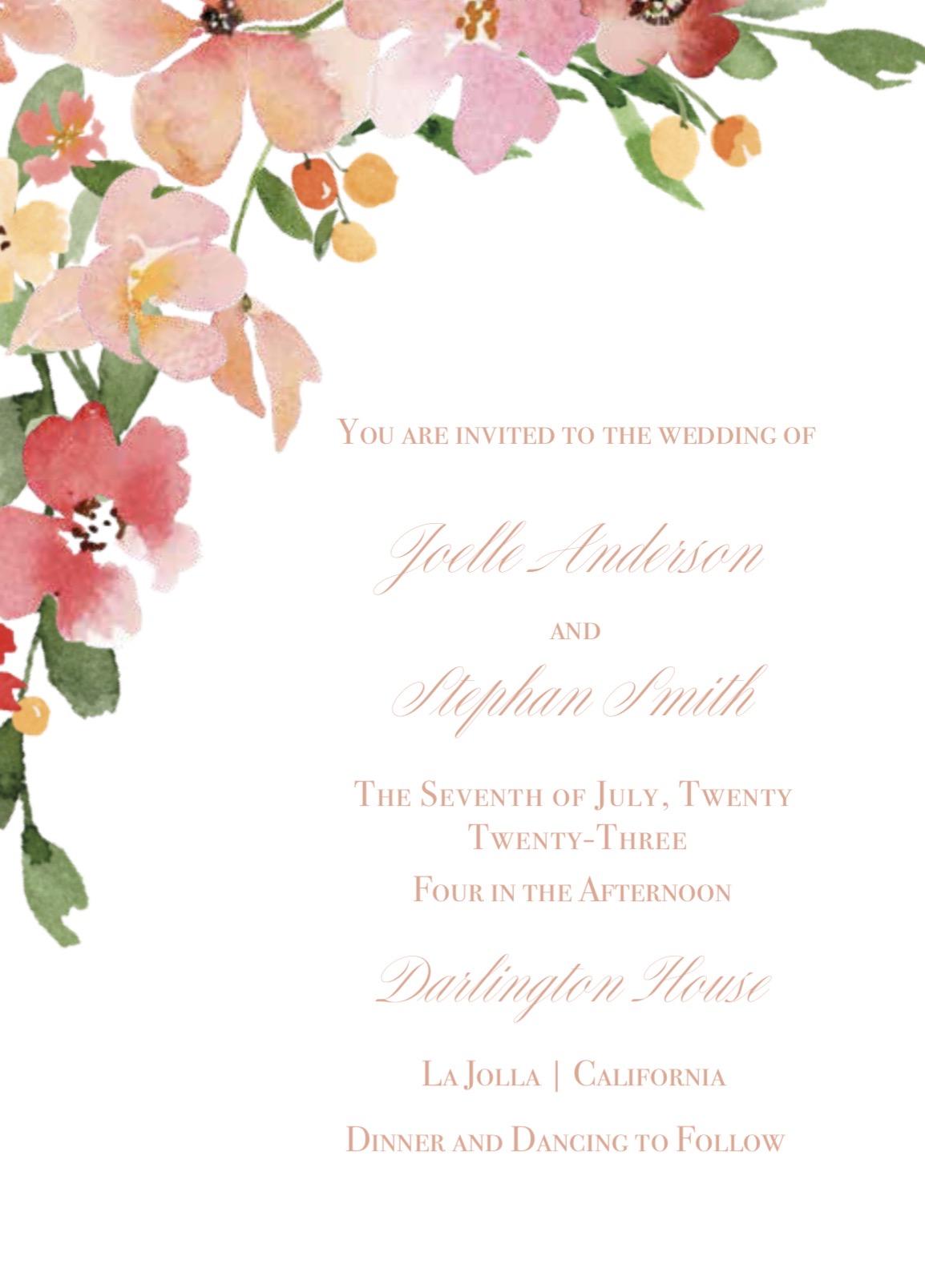 Pink invitation - image 1 - student project
