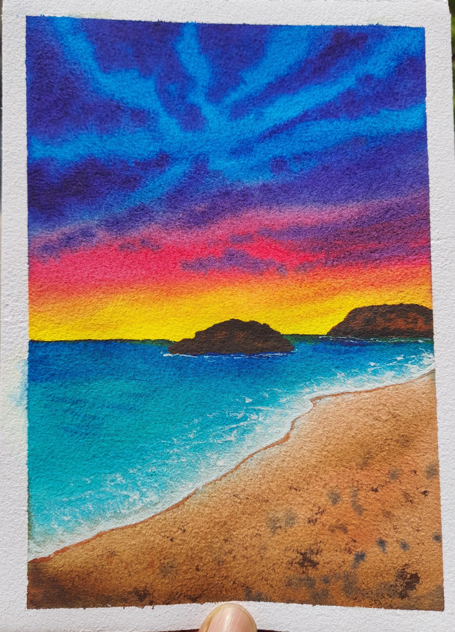 30 Days of Beautiful Watercolor Skies. . !!! - image 1 - student project