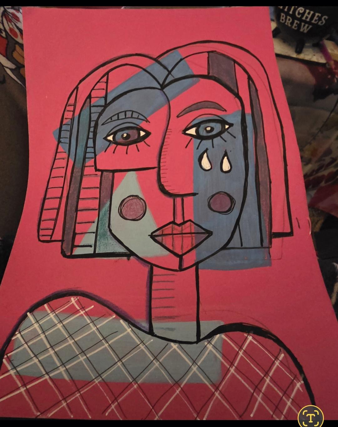 Picasso Inspired Face Art - image 2 - student project