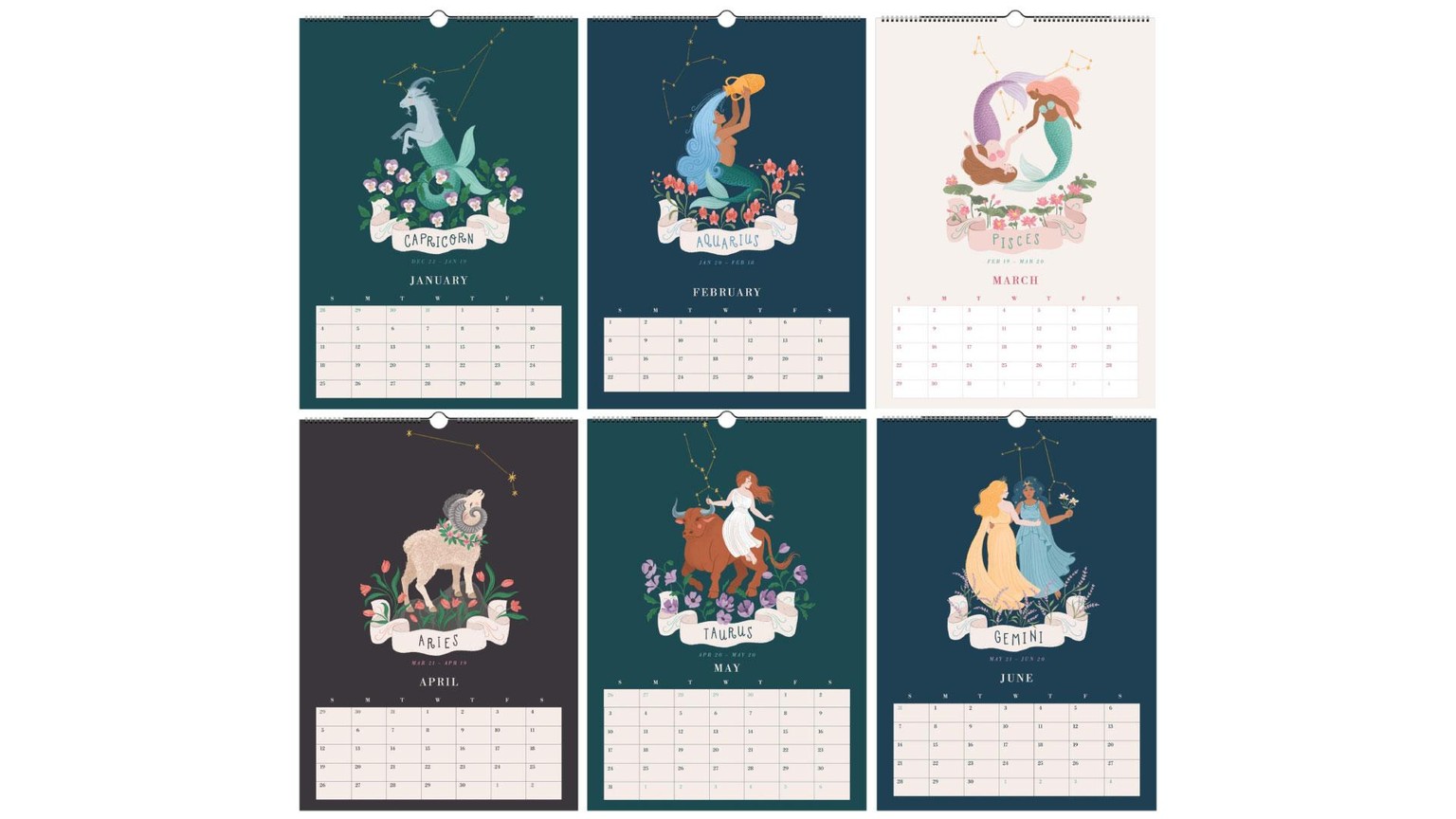 Signs of the Zodiac Wall Calendar - image 2 - student project