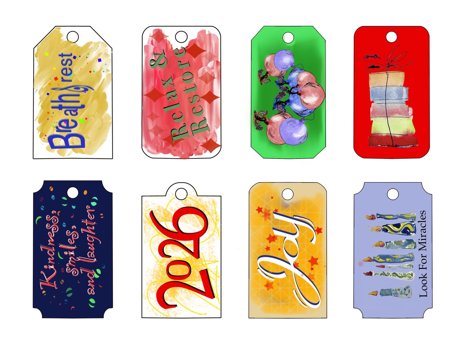 Fun with gift tags - image 1 - student project