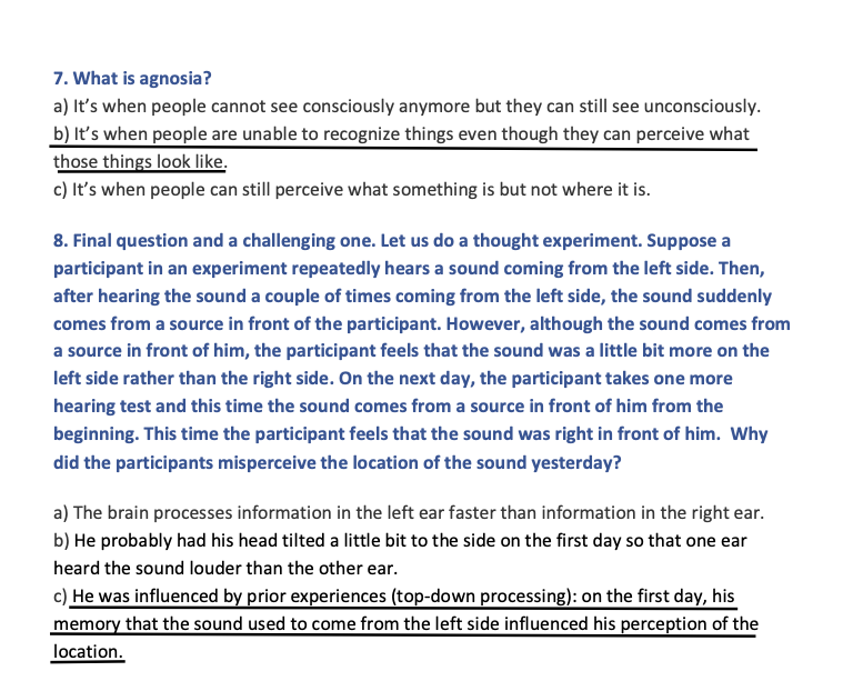 Psychology Quiz: Perception - image 2 - student project