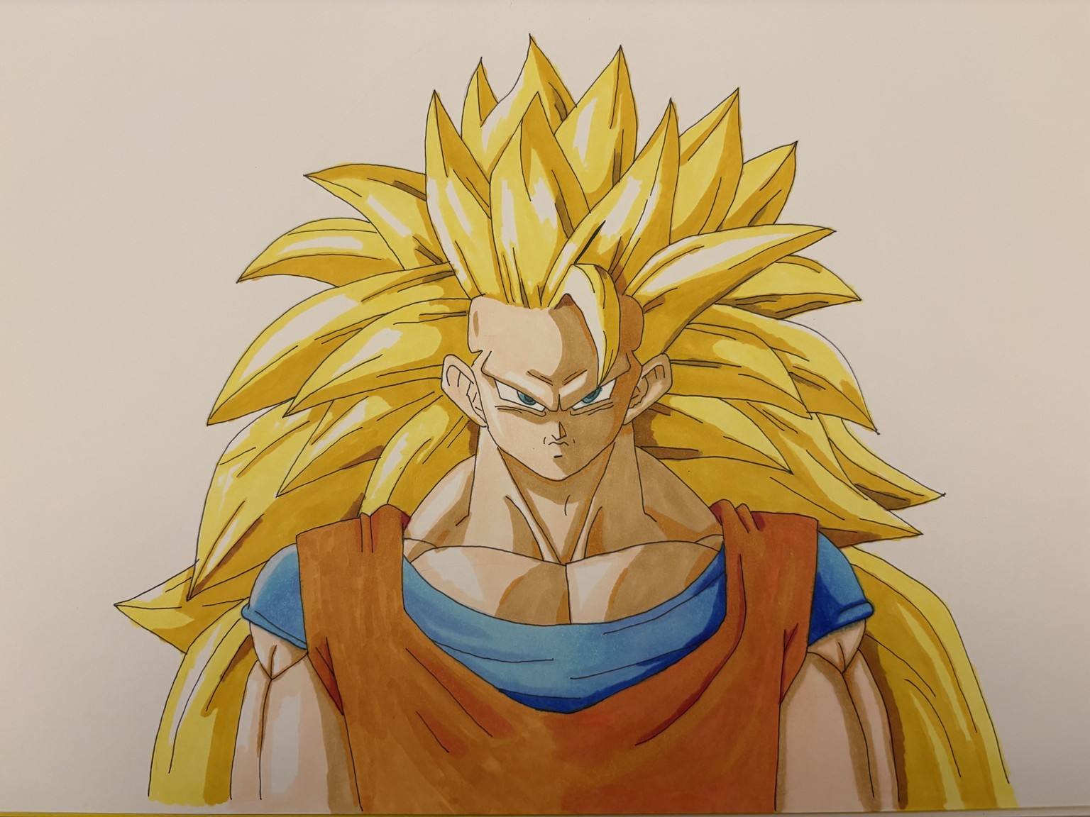 First Attempt of SS3 Goku - image 1 - student project