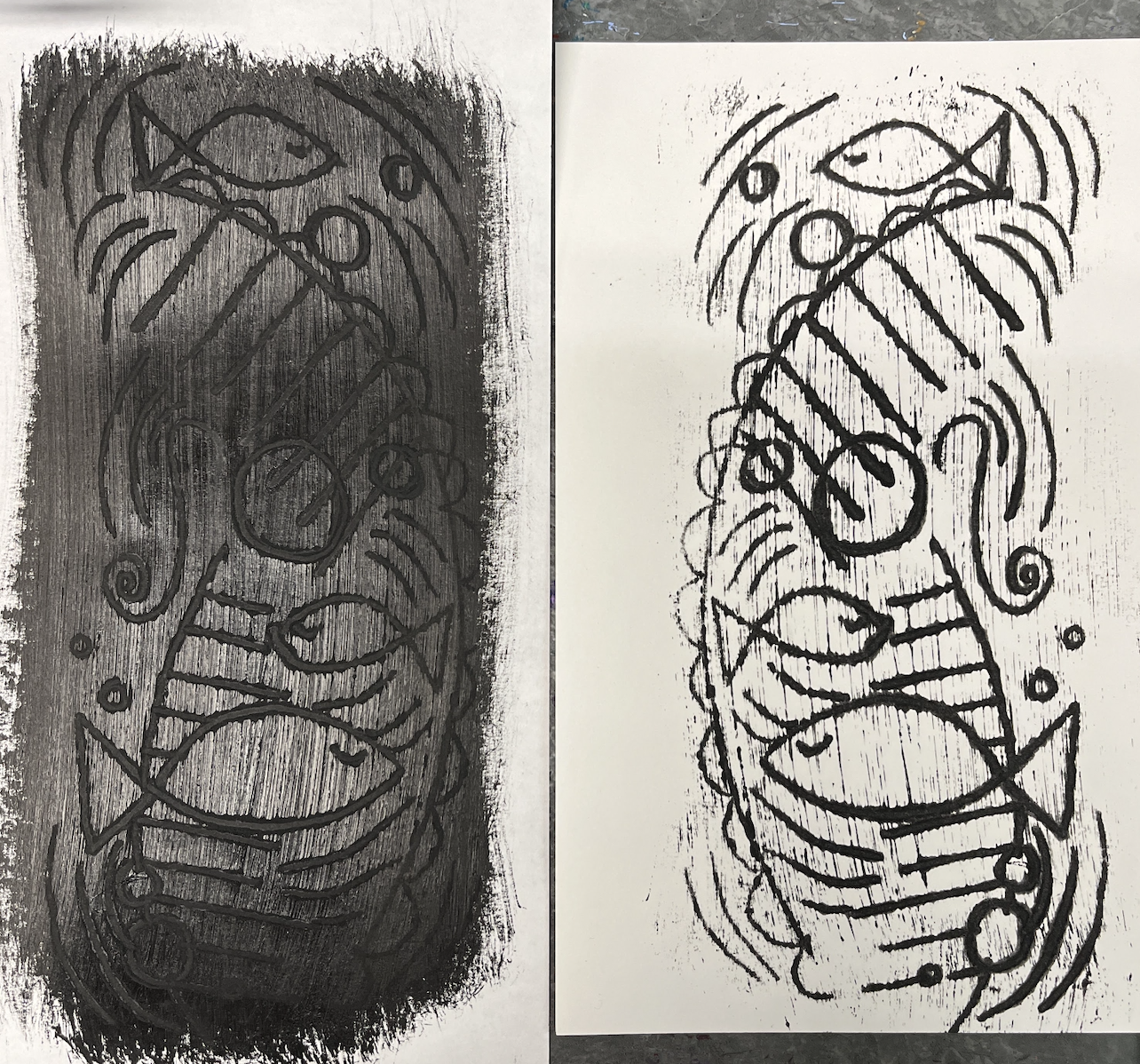 Watercolor Oil Paint Image Transfer Fun - image 2 - student project