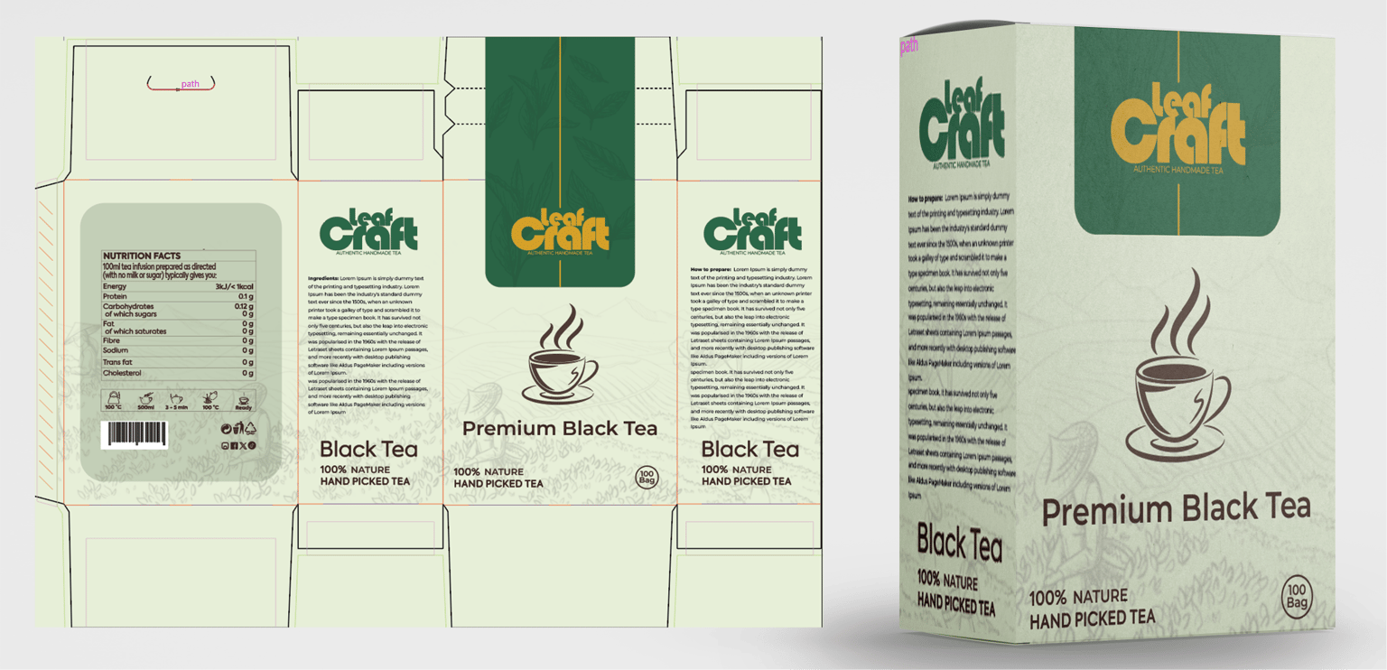 Leaf Craft Premium Black Tea Box - image 1 - student project