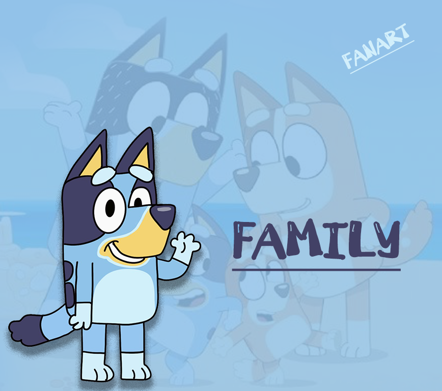 Bluey Fanart - image 1 - student project