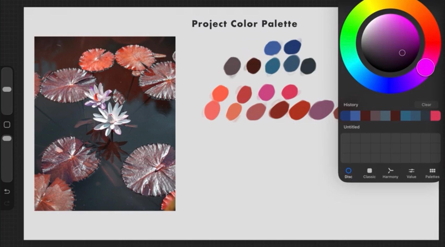 Pond with Waterlily Flowers - image 1 - student project