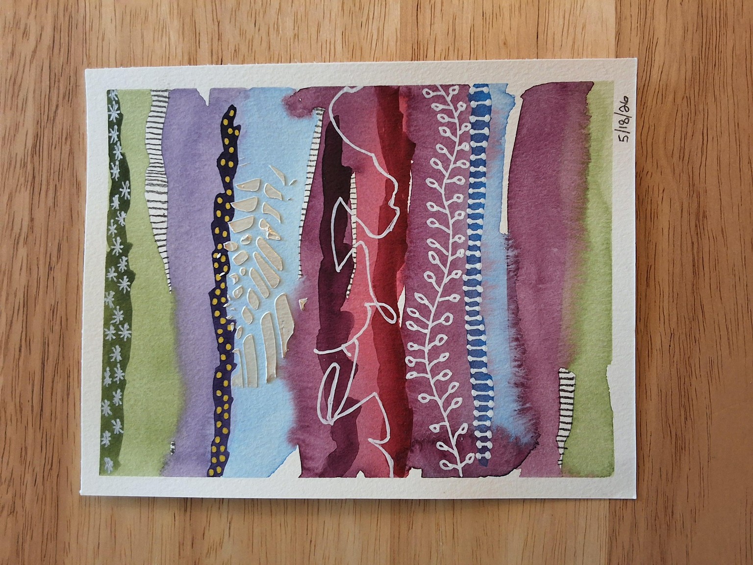 Watercolor Stripe Samplers - image 5 - student project