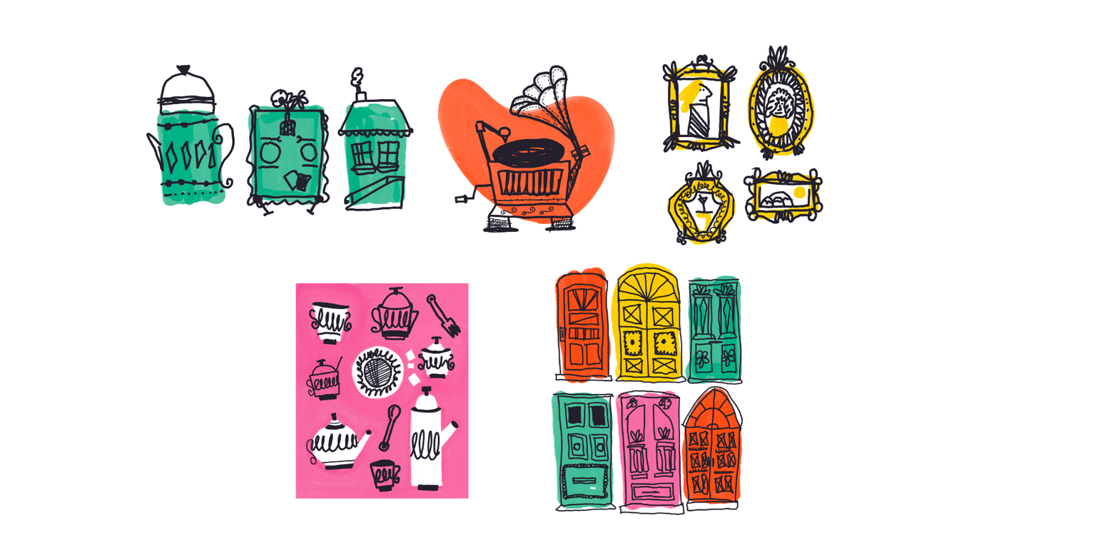 Mid-Century Illustration Fun with Wonky Lines and Markers - image 1 - student project