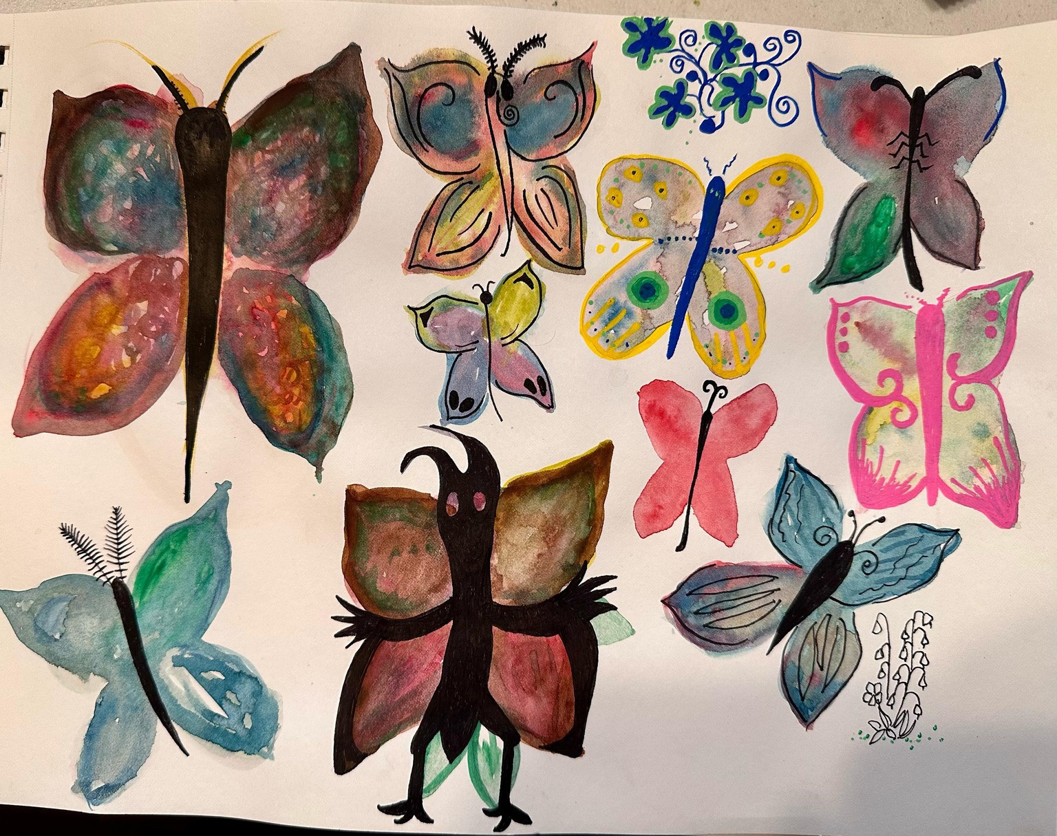Jen's Watercolor Projects - image 2 - student project