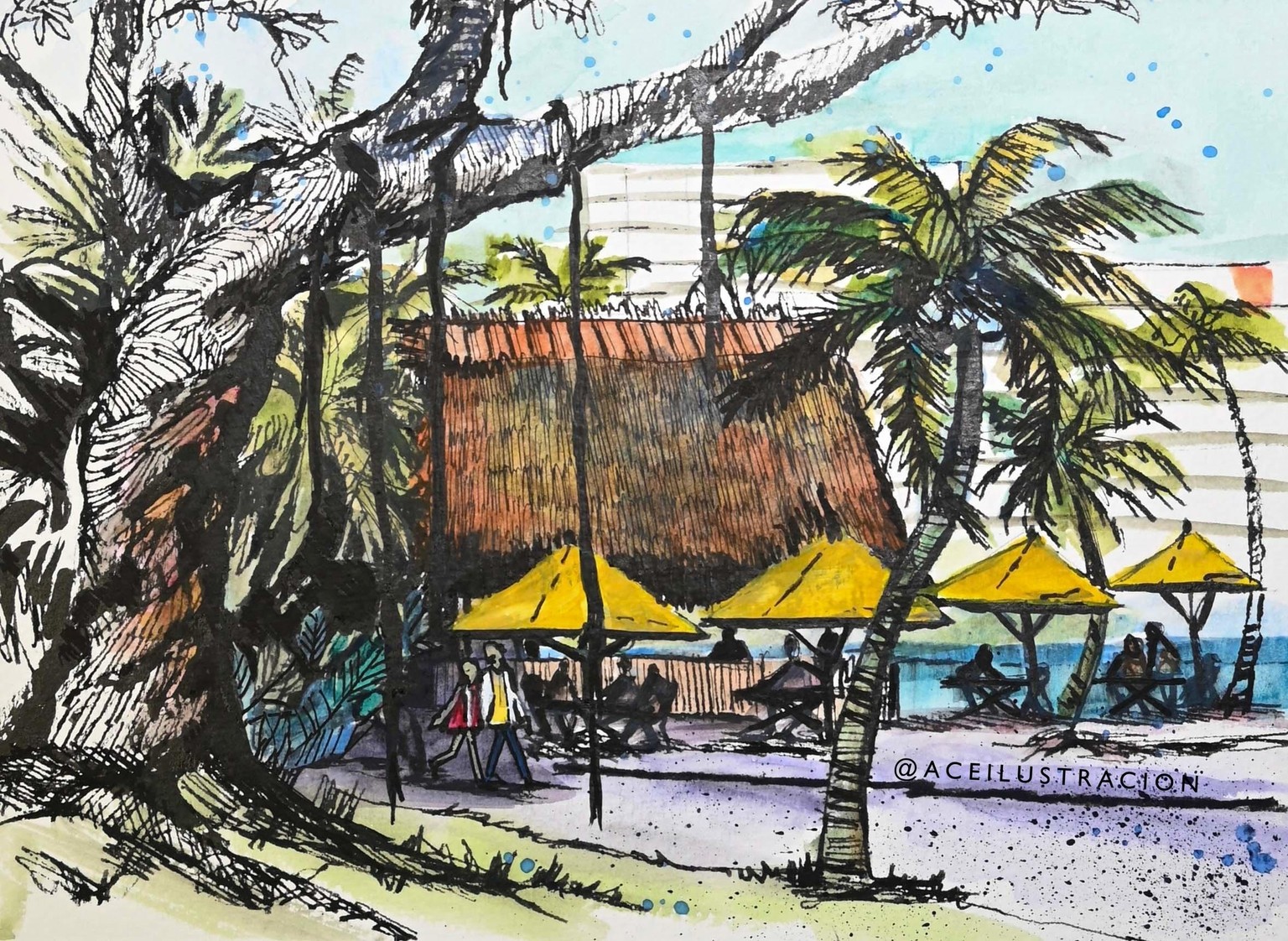 Yellow Umbrellas - image 2 - student project