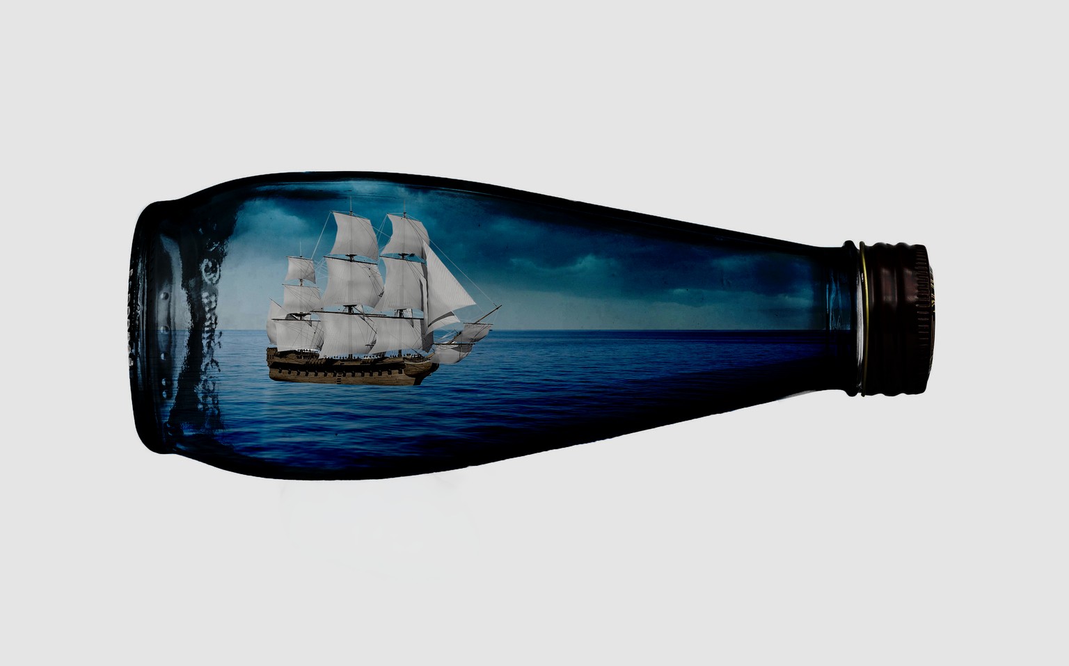 Ship in a bottle - image 1 - student project