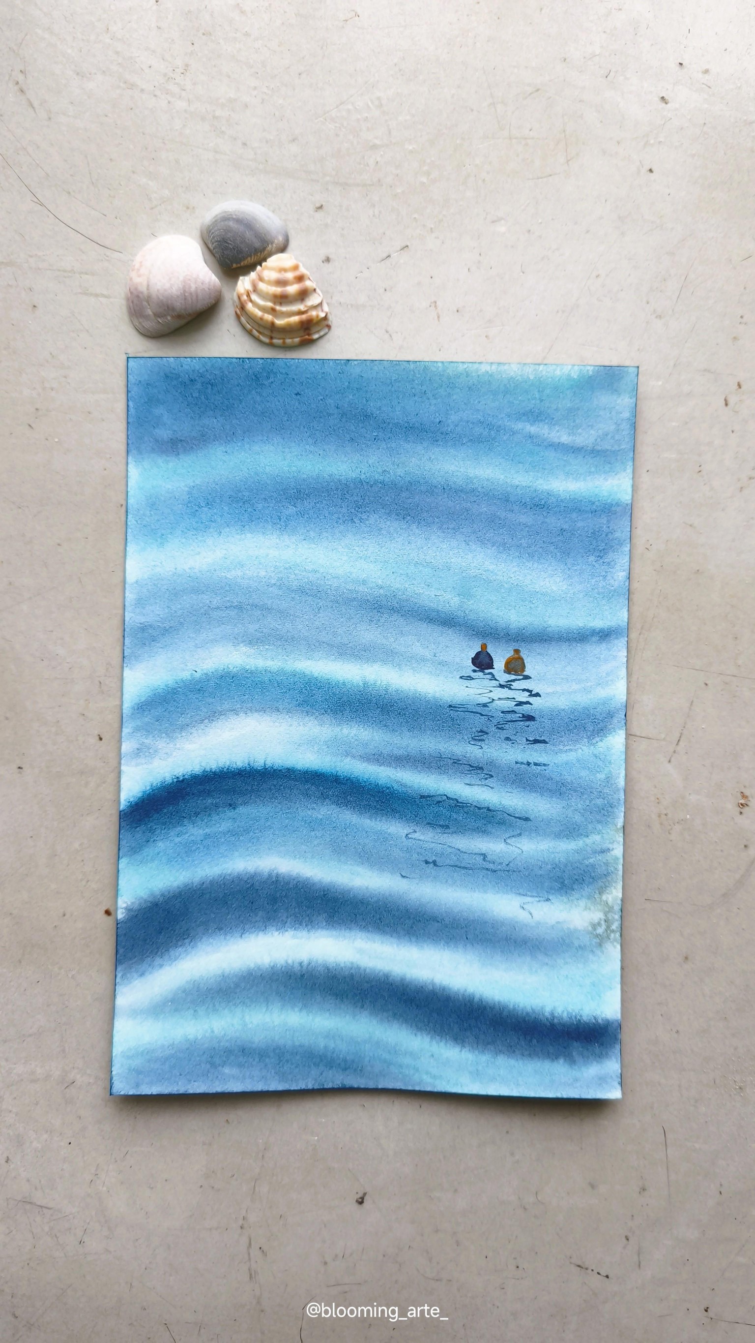 Ocean Waves in Watercolor: 7 Beginner-Friendly Projects. - image 3 - student project