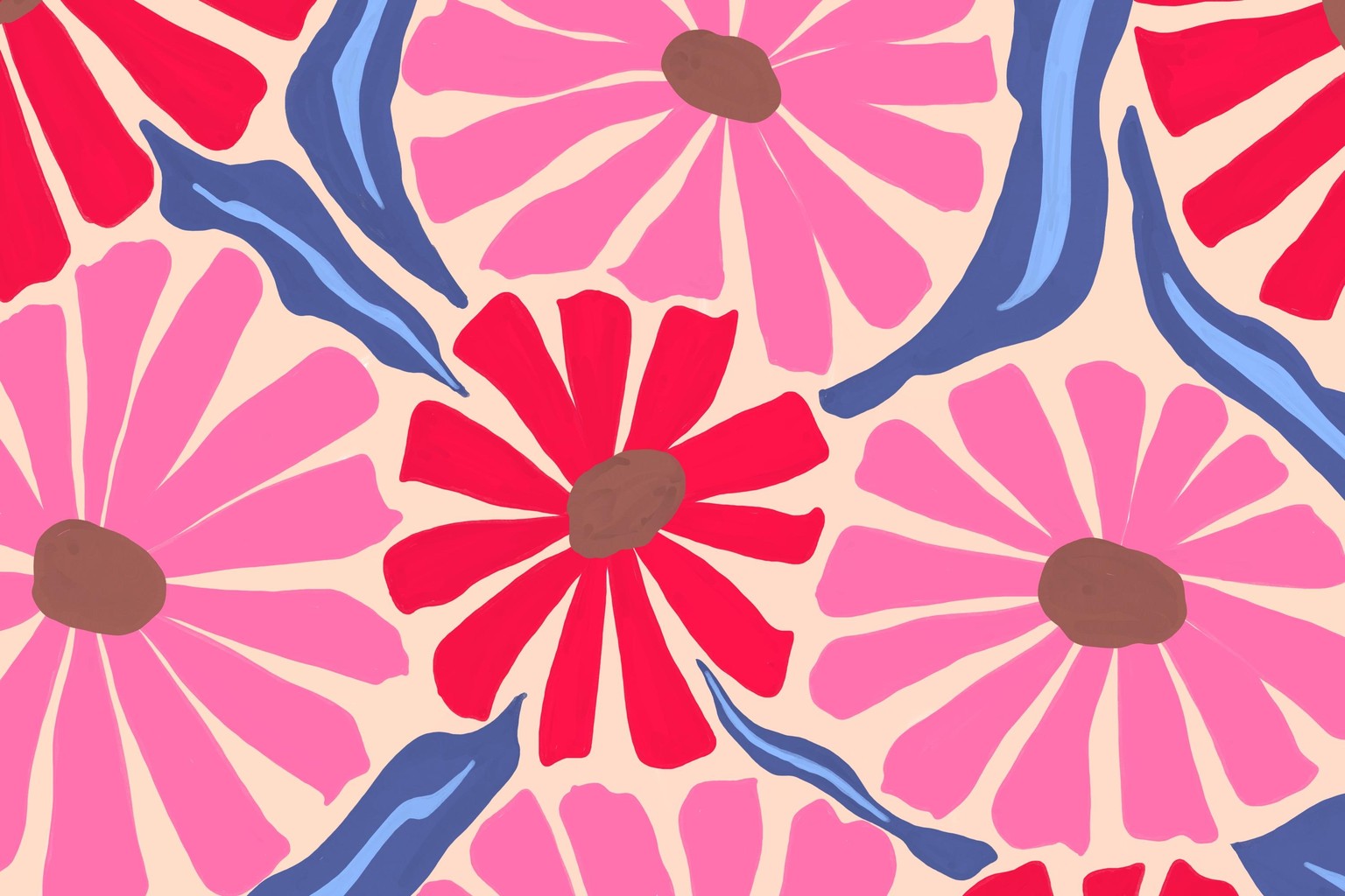 14 Acrylic Marker Florals - image 12 - student project