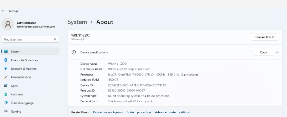 Windows Server Screenshot - image 1 - student project