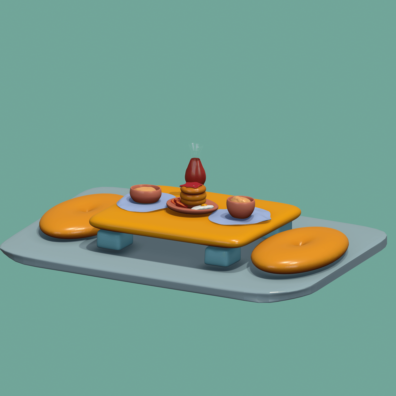 My first 3d breakfast - image 2 - student project