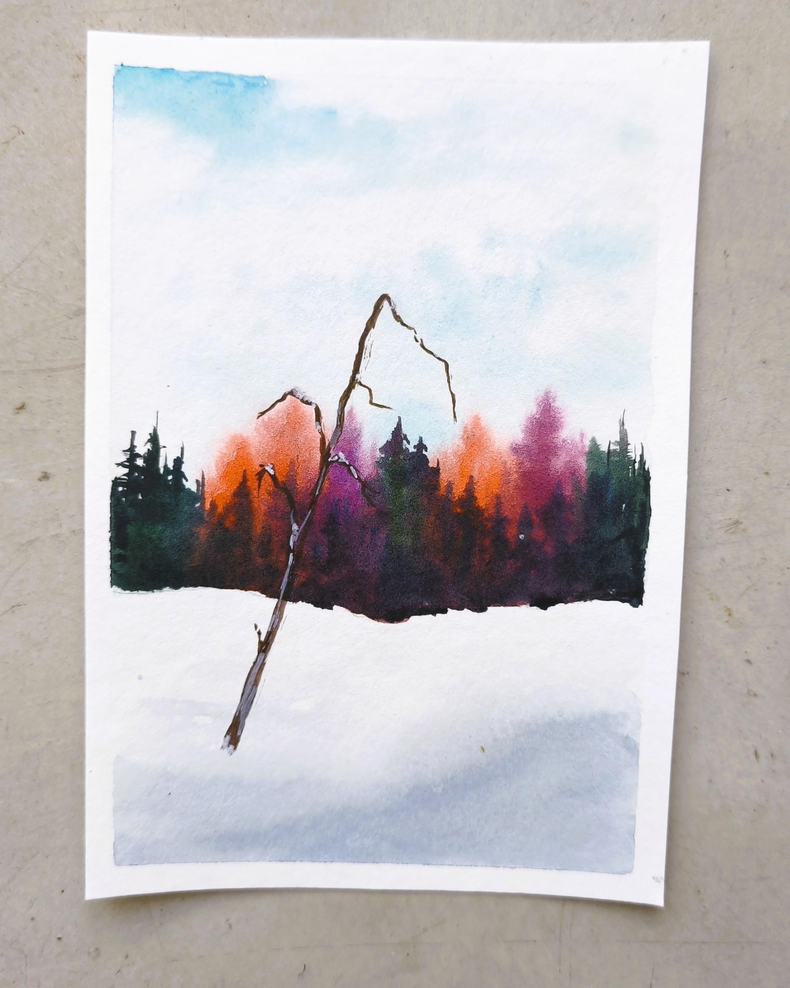 Stop Overworking — Minimalistic Landscapes - image 7 - student project