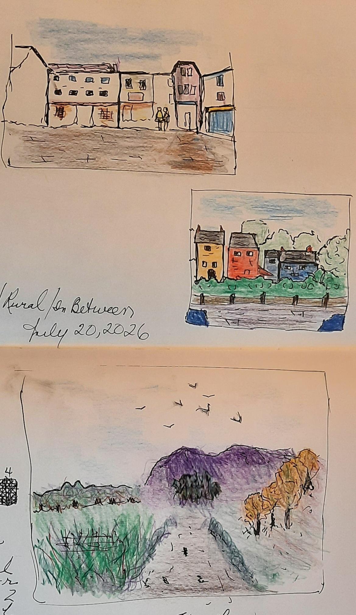 Thumbnail Sketches:  Urban/Rural & In Between - image 1 - student project