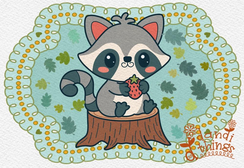 Rustic Raccoon's Ruby Red Reward - image 2 - student project
