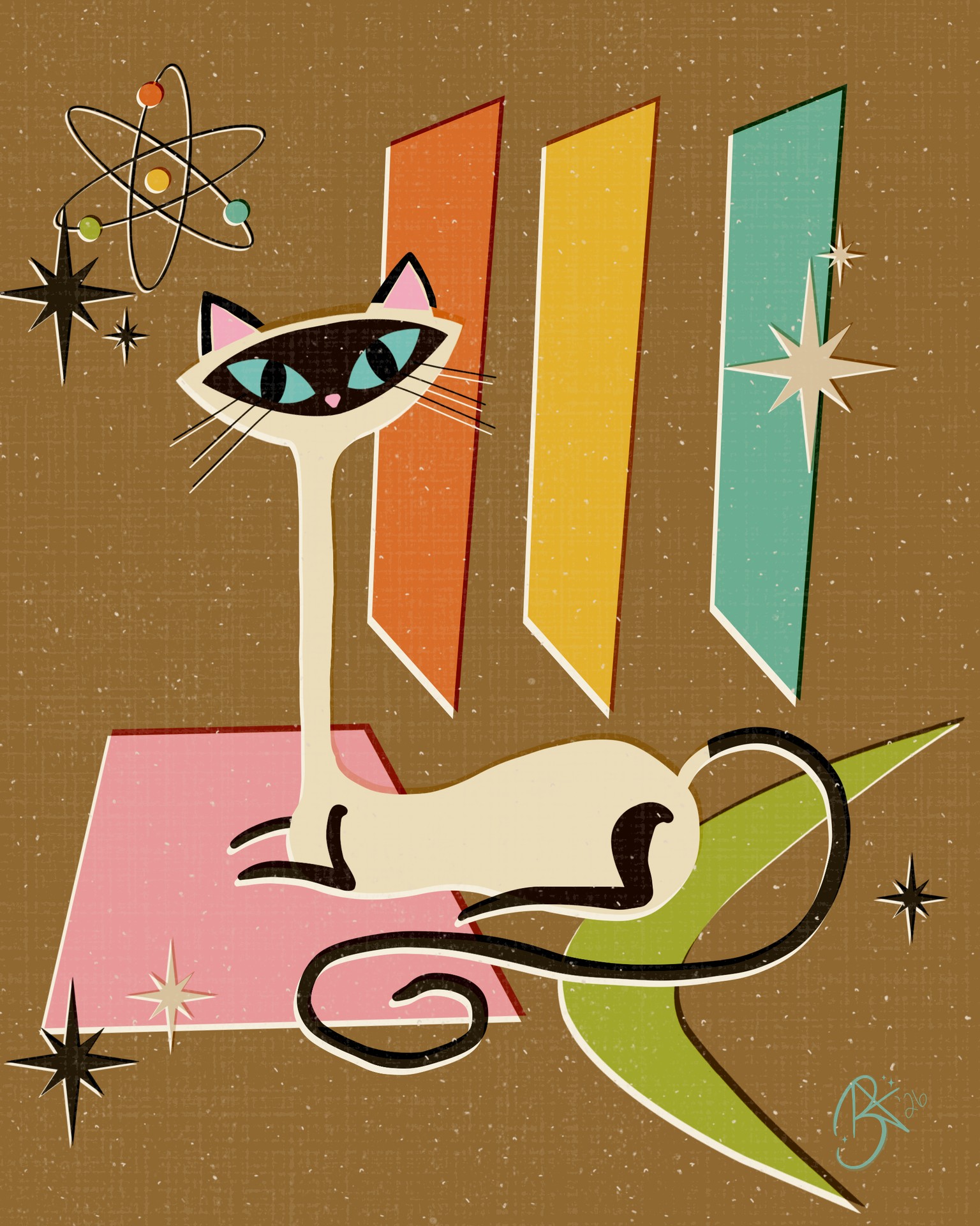 Retro cat - image 1 - student project